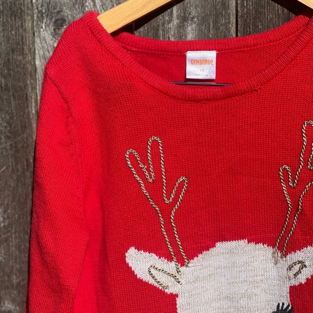 Gymboree Reindeer Holiday Sweater Dress
